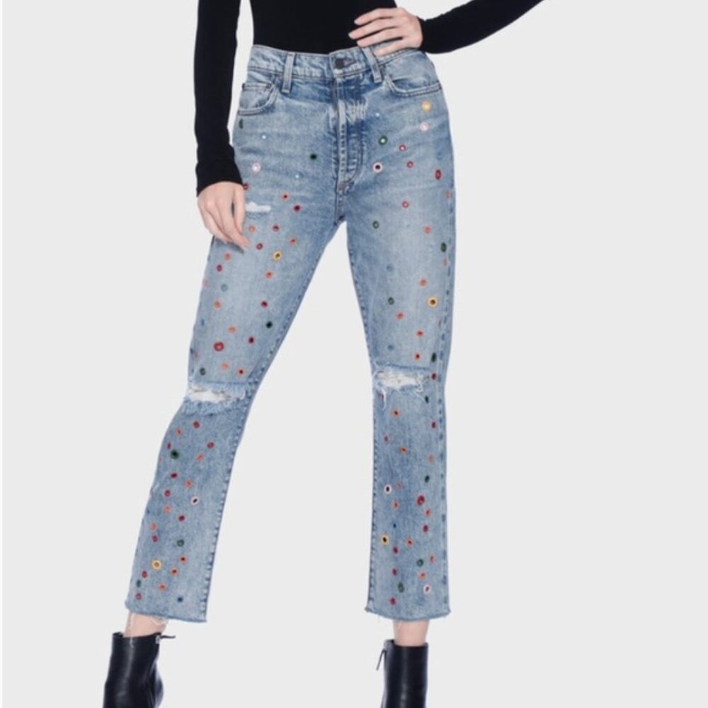 NWOT Alice and a Olivia Girlfriend Grommet Jeans size 26